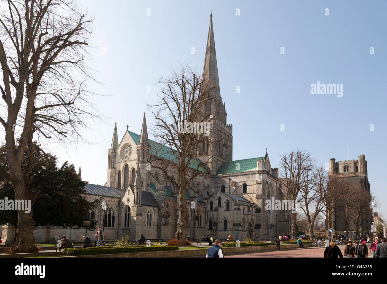 Chichester Cathedral, Chichester, West Sussex, Angleterre, Royaume-Uni, Europe Banque D'Images