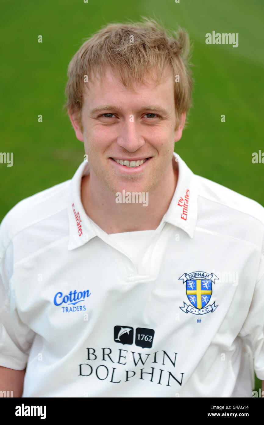 Cricket - Durham County Cricket Club - Photocall - Riverside Ground. Mark Davies, Durham Banque D'Images