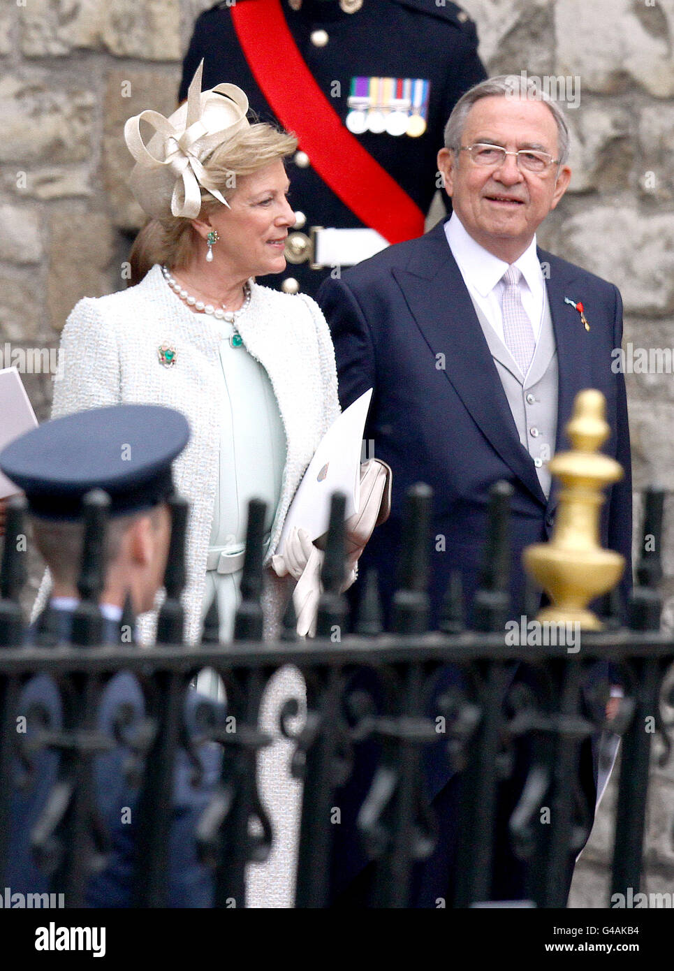 Le roi Constantine II de Grèce et sa femme la reine Anne Marie Banque D'Images