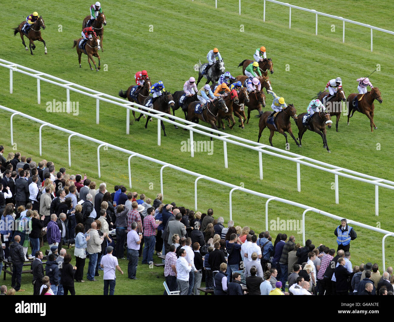 Les courses de chevaux - le JLT Lockinge Stakes &AMP ; Beer Festival Day - Newbury Banque D'Images