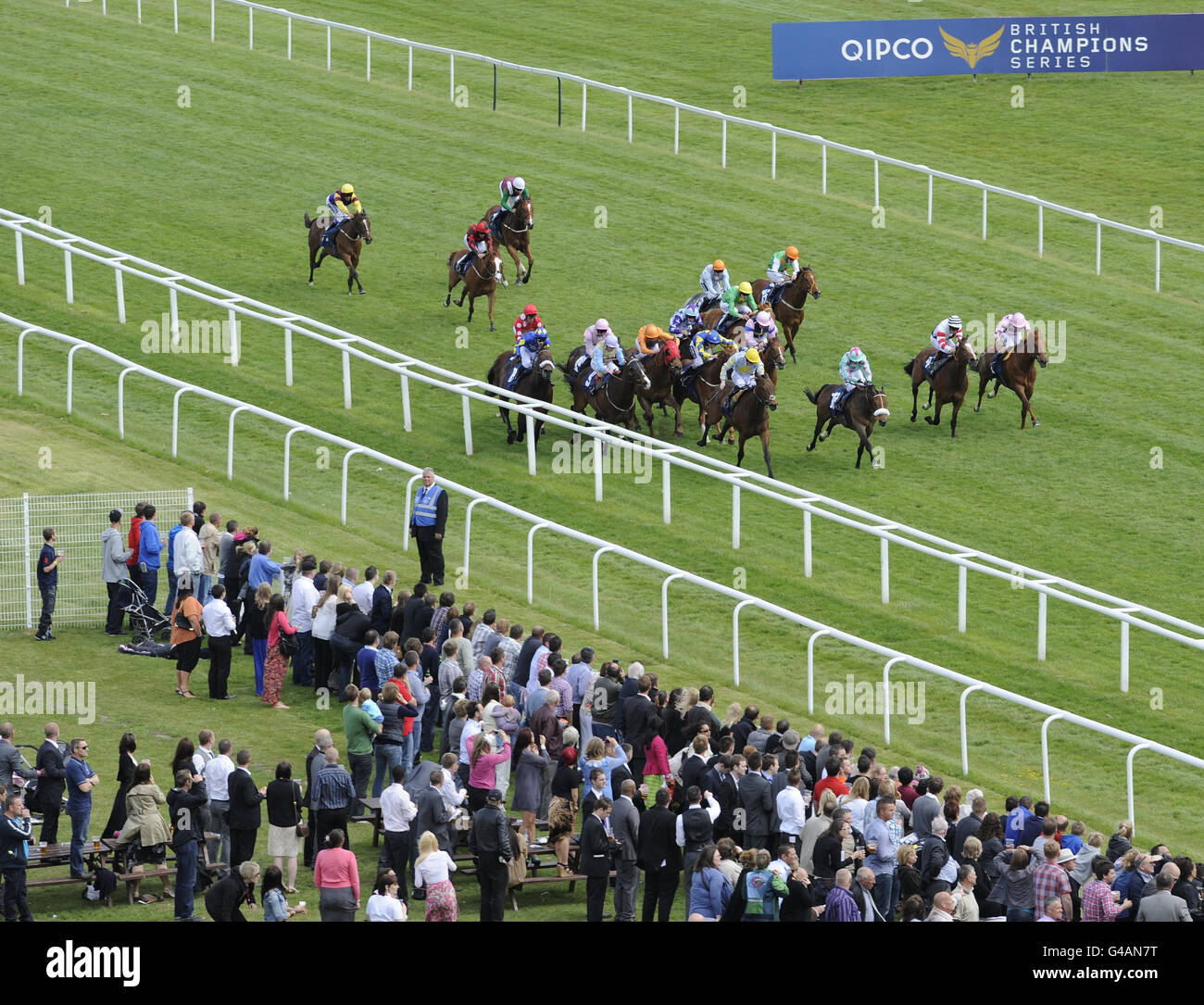 Les courses de chevaux - le JLT Lockinge Stakes &AMP ; Beer Festival Day - Newbury Banque D'Images