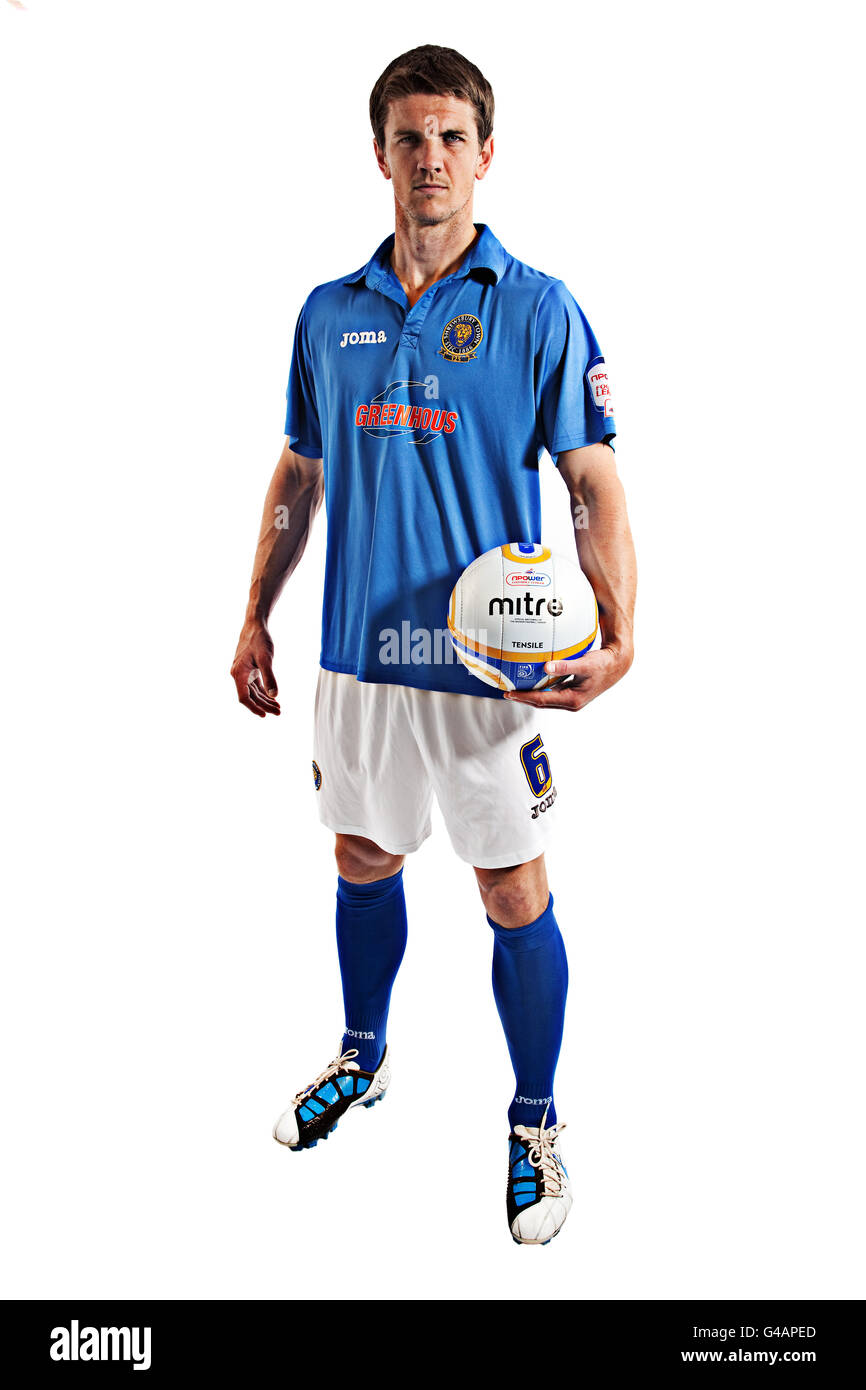 Football - Shrewsbury Town Play Off Feature - Greenhous Meadow.Shane Cansdell-Sherriff, Shrewsbury Town Banque D'Images