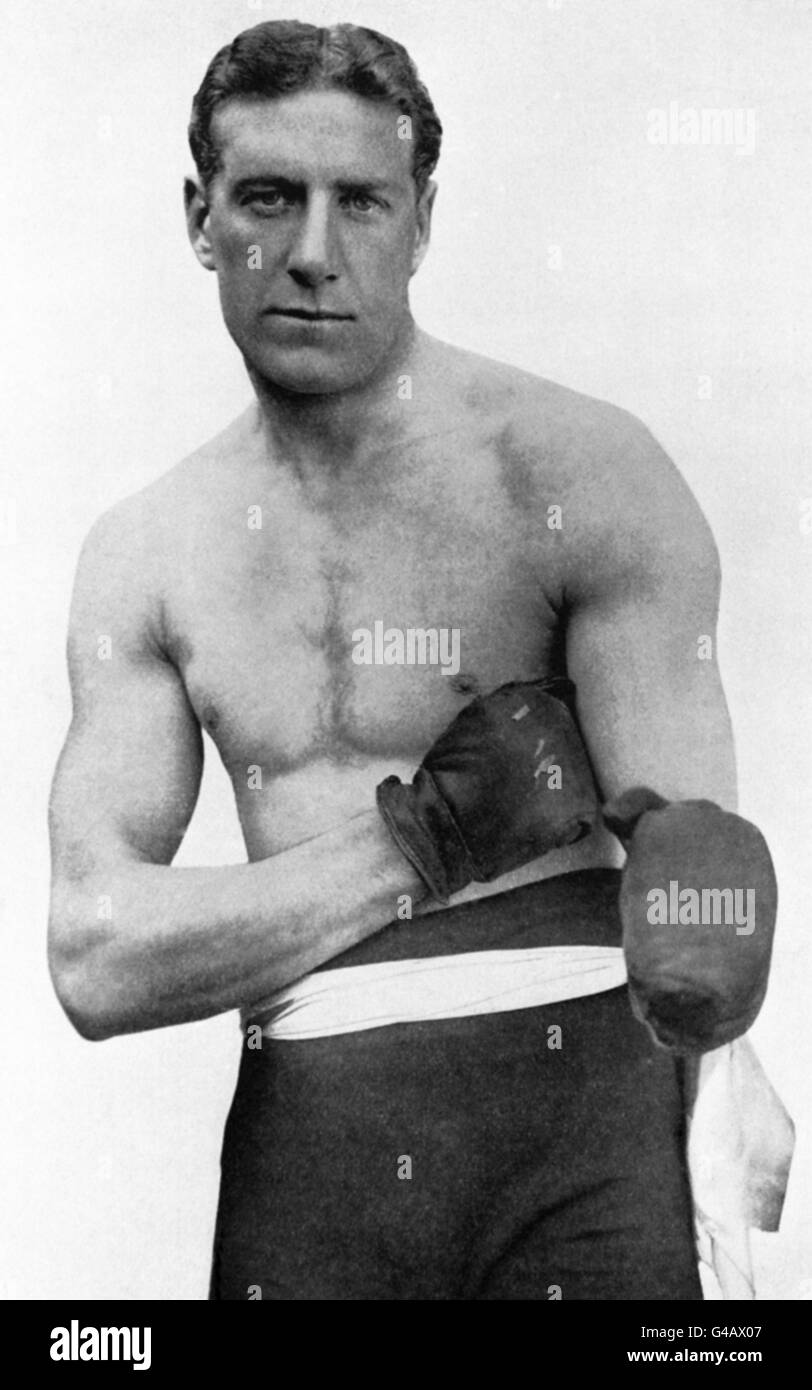 Billy Wells, boxeur de poids lourd anglais, qui a été champion britannique et britannique de l'Empire de 1911 à 1919 Banque D'Images