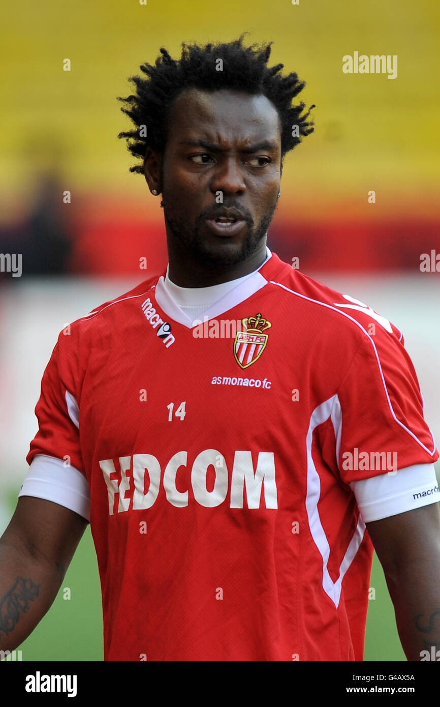 Football - Ligue française 1 - COMME Monaco / Paris Saint-Germain - Stade Louis IIPascal Feindouno, COMME Monaco Banque D'Images