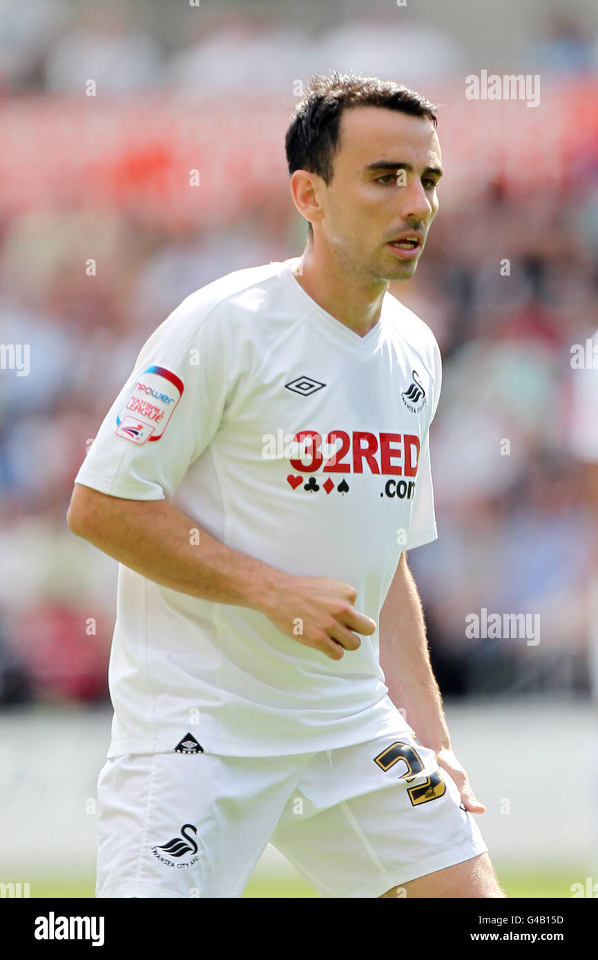 Football - championnat de football npower - Swansea City v Ipswich Town - Liberty Stadium.Leon Britton, Swansea City Banque D'Images