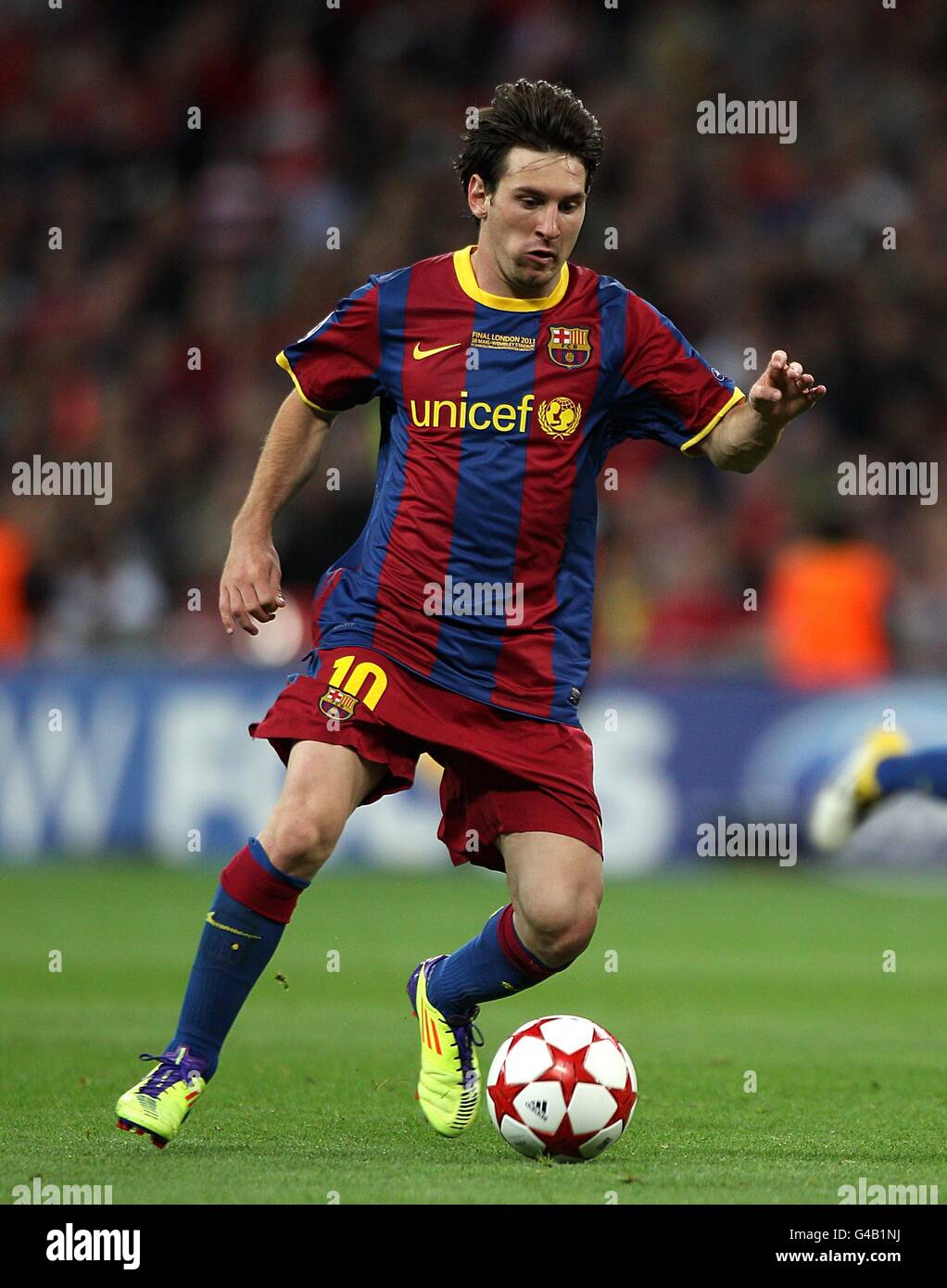 Football - Ligue des Champions - Final - Barcelone v Manchester United - Stade de Wembley Banque D'Images