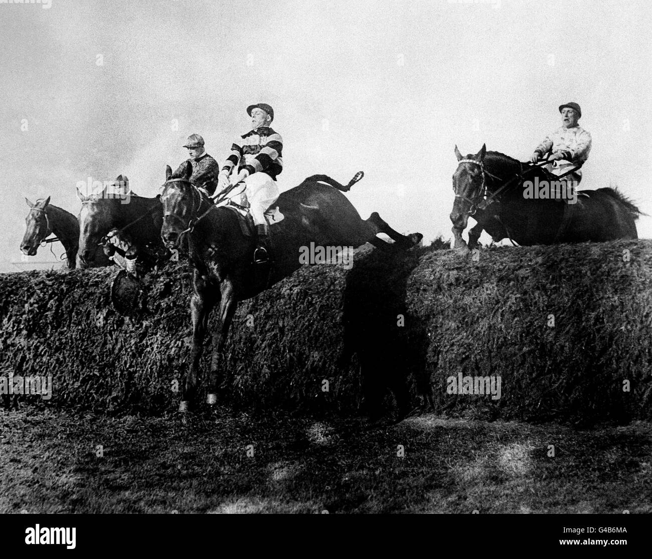 Les courses de chevaux - le Grand National 1921- Hippodrome Aintree Banque D'Images