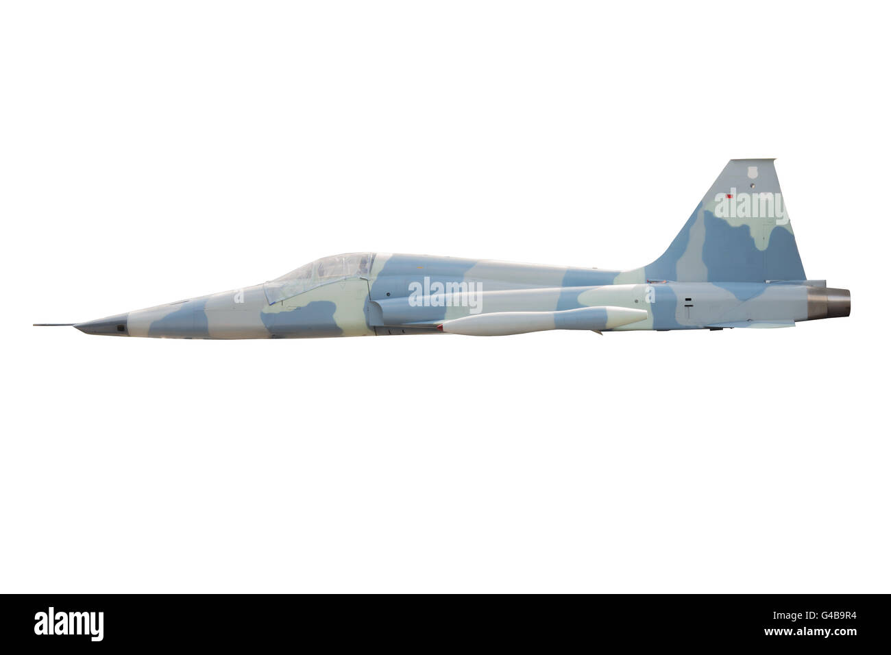 Avion air milliary sur fond blanc Banque D'Images