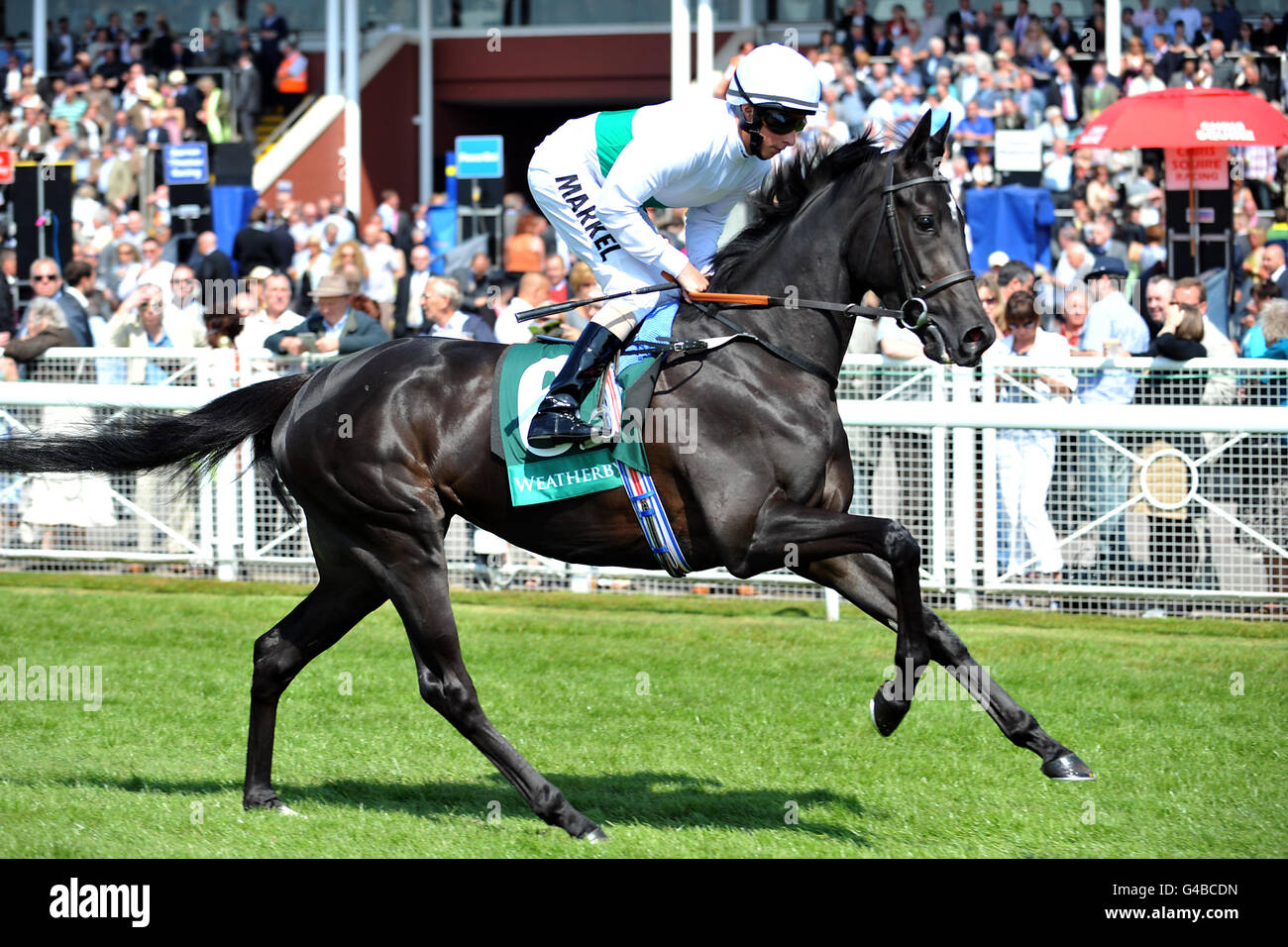 Courses hippiques - Festival de mai - totesport Cup Day - Hippodrome de Chester.L'appelant de minuit, crié par le jockey William Buick, va poster avant la course de Weatherbys Bank Cheshire Oaks Banque D'Images