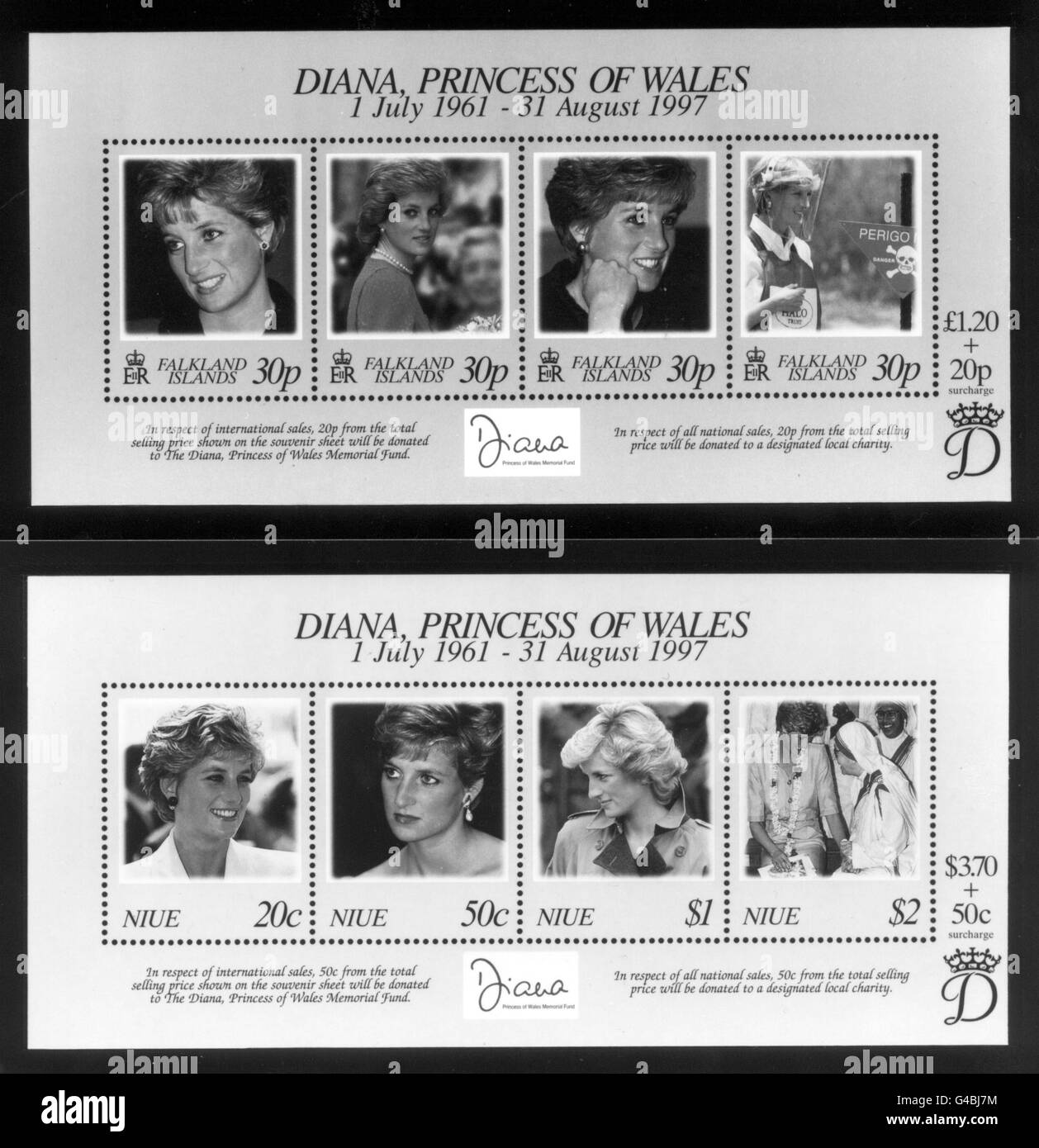 DIANA timbres 1 Banque D'Images