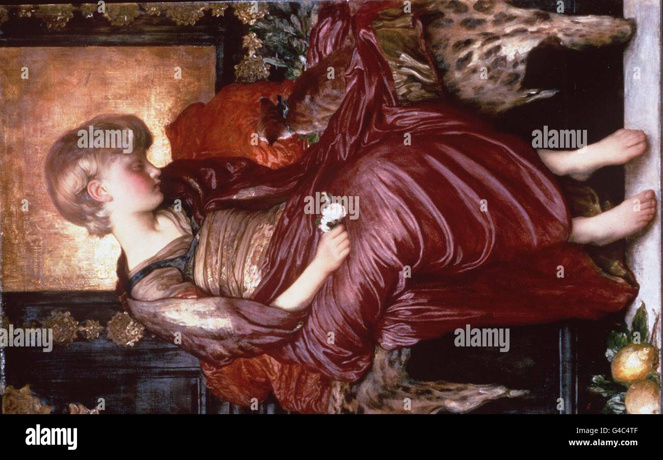 Chatons de Frédéric, Lord Leighton (1830-1896), qui sera vendu par Christie's dans une vente de photos du XIXe siècle, le mercredi 24 juin 1998.Estimation : 700,000-1,000,000. Banque D'Images