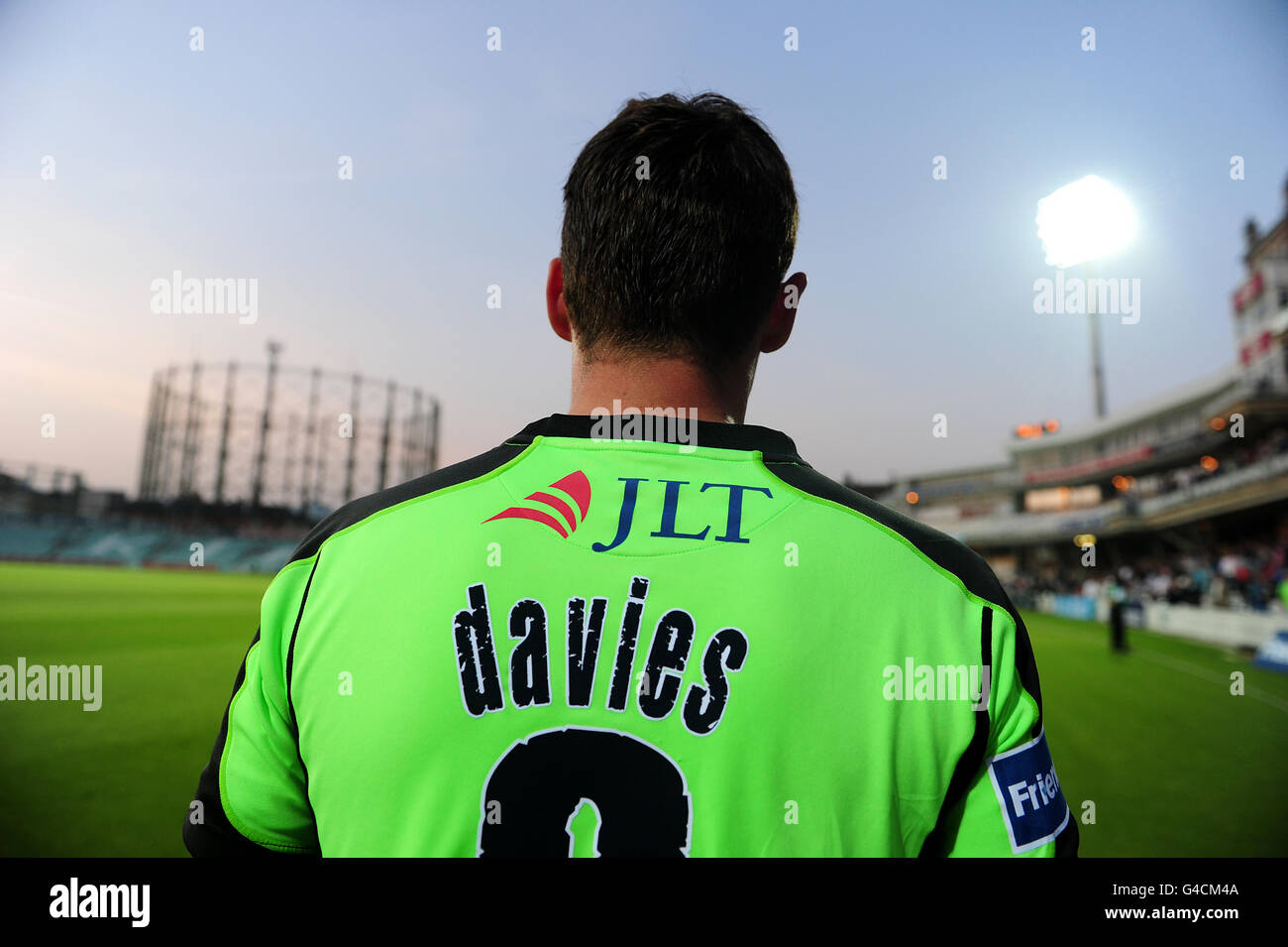 Cricket - Friends Life Twenty20 - South Group - Surrey Lions v Gloucestershire gladiateurs - The Kia Oval. L'homme du match des Lions de Surrey, Steven Davies Banque D'Images