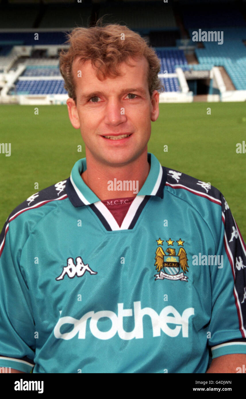 PA NEWS 22/7/98 RICHARD JOBSON, MEMBRE DE LA MANCHESTER CITY FOOTBALL CLUB. Banque D'Images