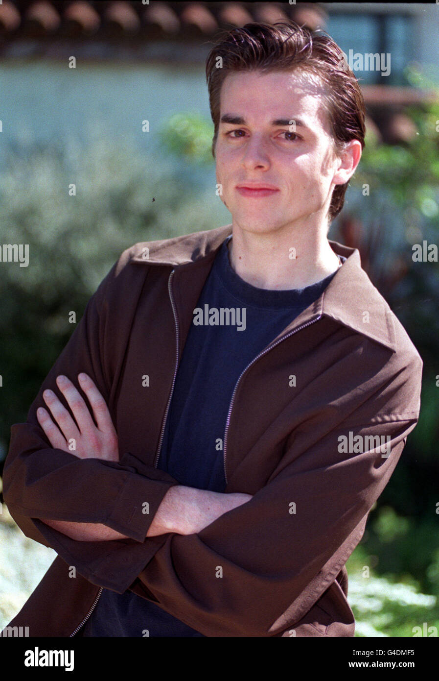 PA NEWS PHOTO 5/8/98 ACTEUR JASON CREWES À LONDRES POUR LE LANCEMENT D'UNE NOUVELLE SÉRIE DE DRAMATIQUES FAMILIALES EN AUSTRALIE, APPELÉE 'BREAKERS'. LA SÉRIE EST SORTIE SUR BBC1 LE 24 AOÛT. Banque D'Images