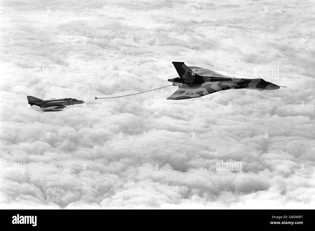 Dernier vol de l'aviation - Vulcain - RAF Waddington Banque D'Images