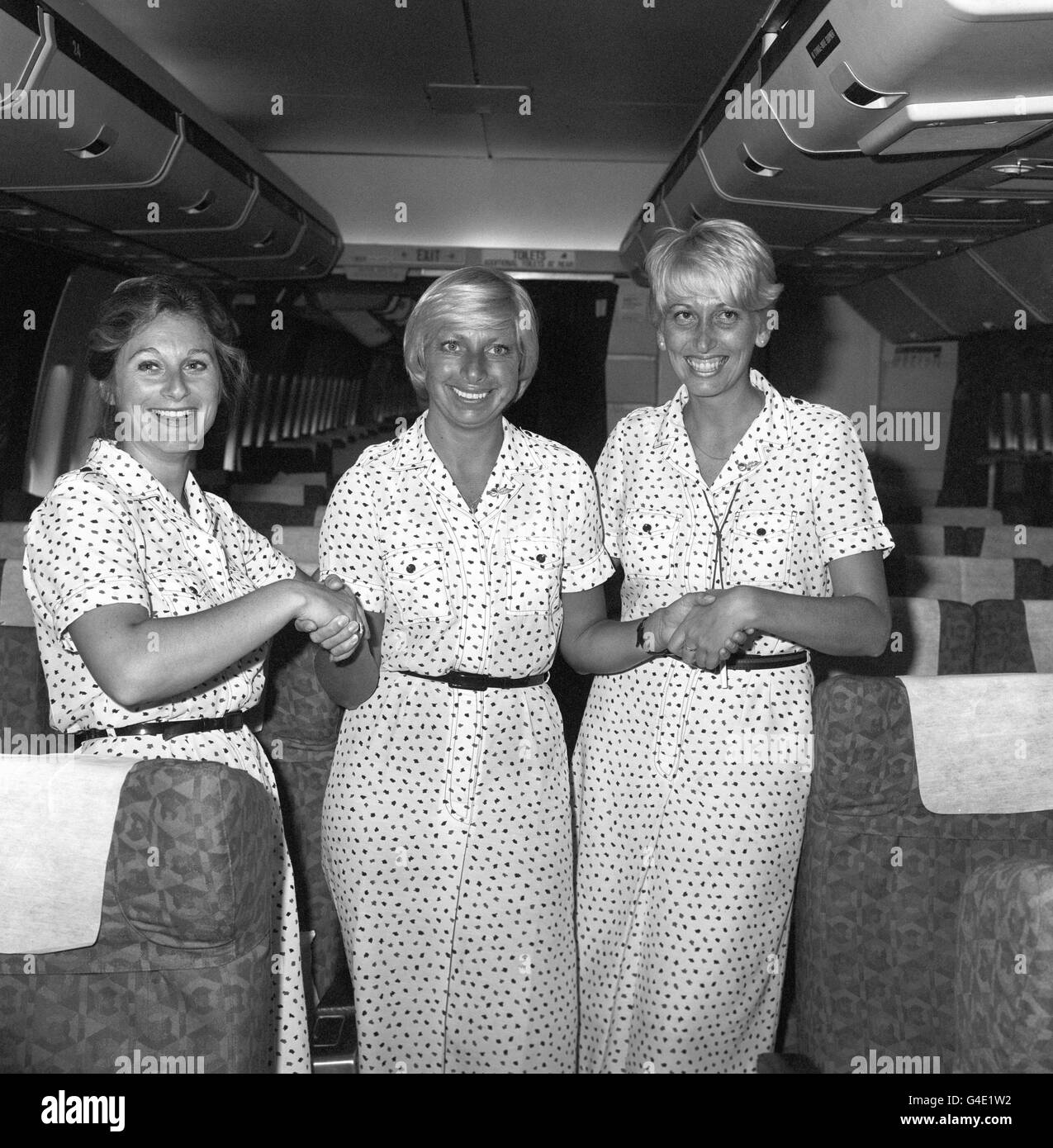 Aviation - Hôtesses de British Airways - Heathrow Airport Banque D'Images