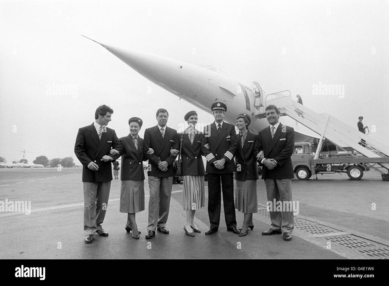 Aviation - British Airways uniforme - l'aéroport de Cannes Banque D'Images