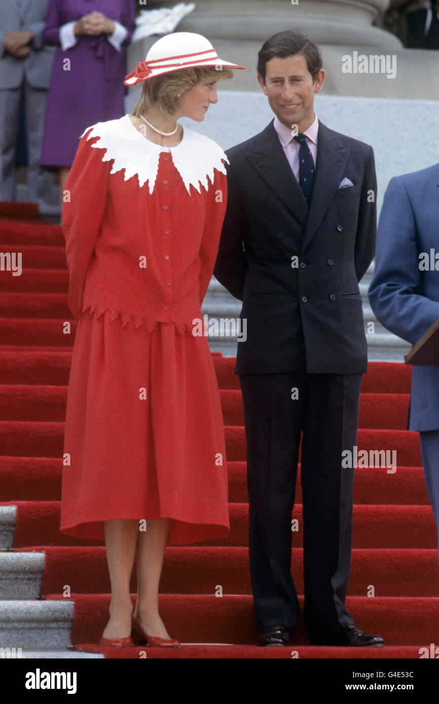 Image - Prince et Princesse de Galles visite au Canada Banque D'Images