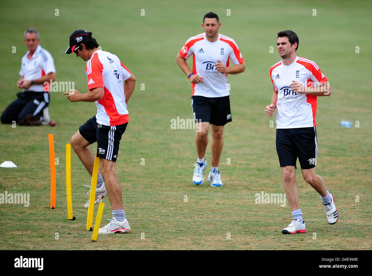 Cricket - npower deuxième Test - Angleterre v Inde - France - Jour 1 Session filets - Cricket Centre National de Performance Banque D'Images