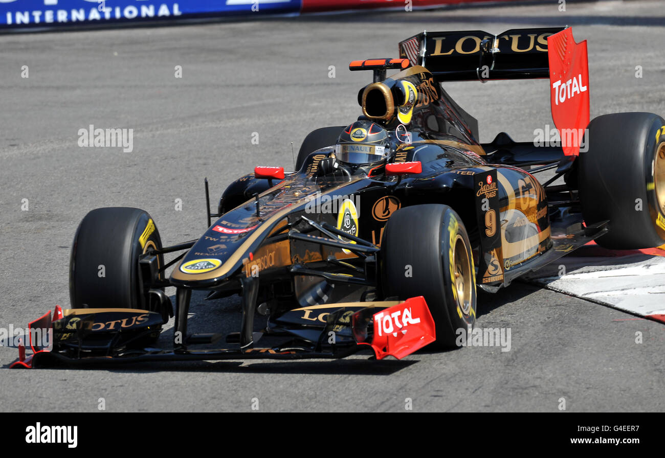 Nick Heidfeld de Renault lors de la session de pratique du Grand Prix de Monaco, Monte Carlo. Banque D'Images