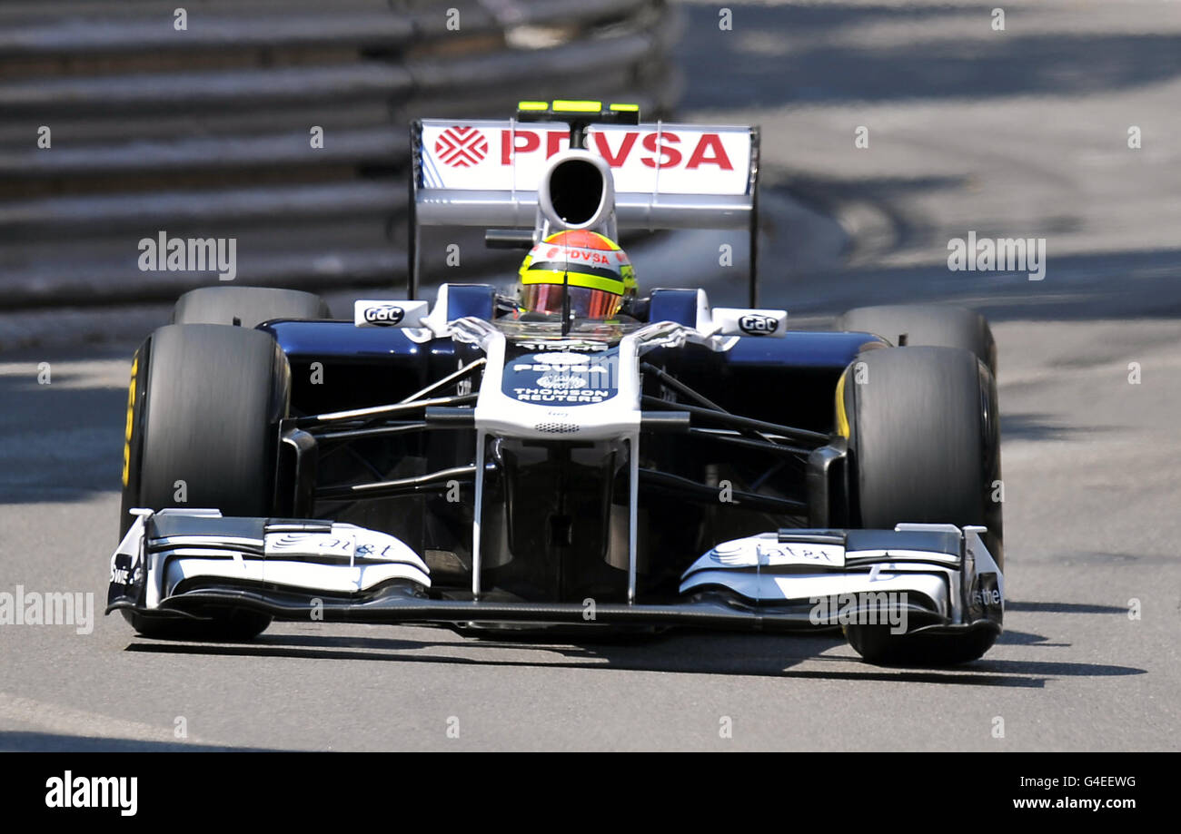 Courses automobiles - Championnat du monde de Formule 1 - Grand Prix de Monaco - Journée de pratique - Monaco.Pastor Maldonado de Williams lors de la session de pratique du Grand Prix de Monaco, Monte Carlo. Banque D'Images