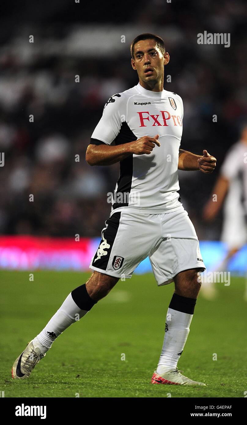 Football - UEFA Europa League - troisième partie qualifiante - deuxième jambe - Fulham / RNK Split - Craven Cottage.Clint Dempsey, Fulham Banque D'Images