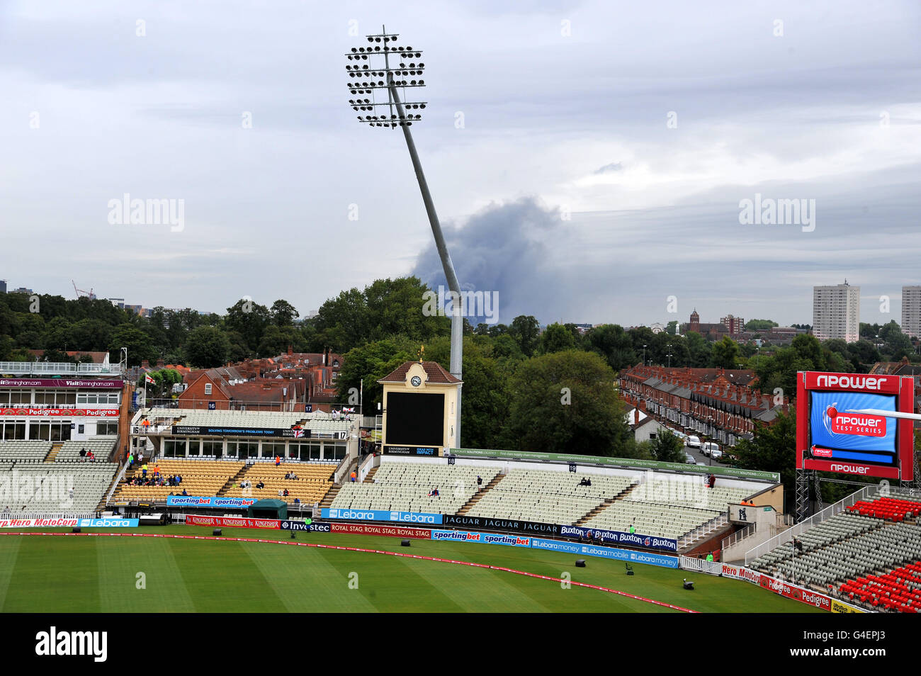 Cricket - npower Troisième Test - Day 1 - l'Angleterre v l'Inde - Edgbaston Banque D'Images