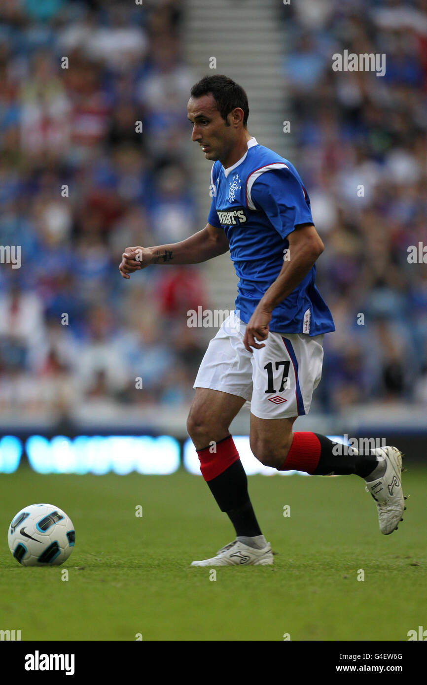 Football - Ligue des Champions de l'UEFA - Troisième tour qualificatif - Première étape - Rangers v Malmö FF - Ibrox Stadium Banque D'Images