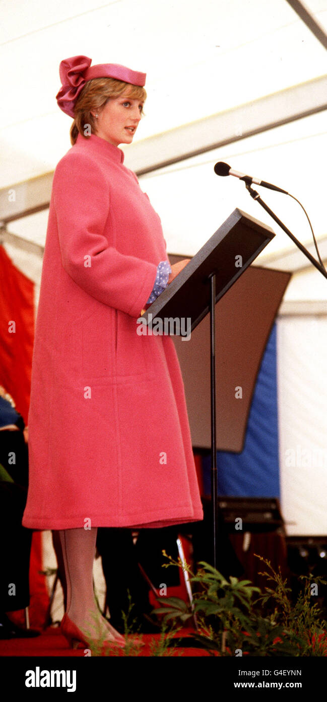 La princesse À BRIDGEND : 1982 Banque D'Images