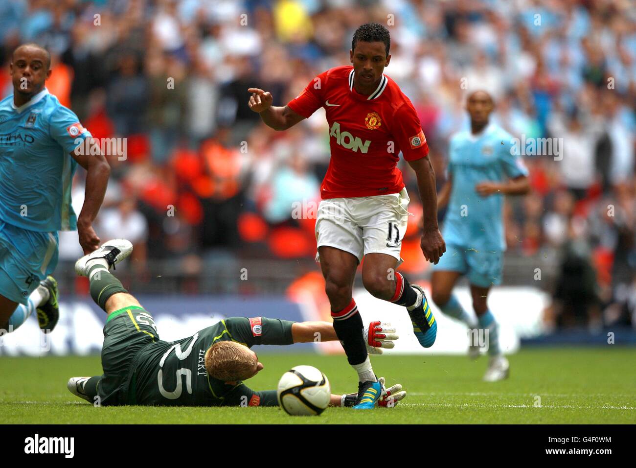Soccer - FA Community Shield - Manchester City v Manchester United - Stade de Wembley Banque D'Images