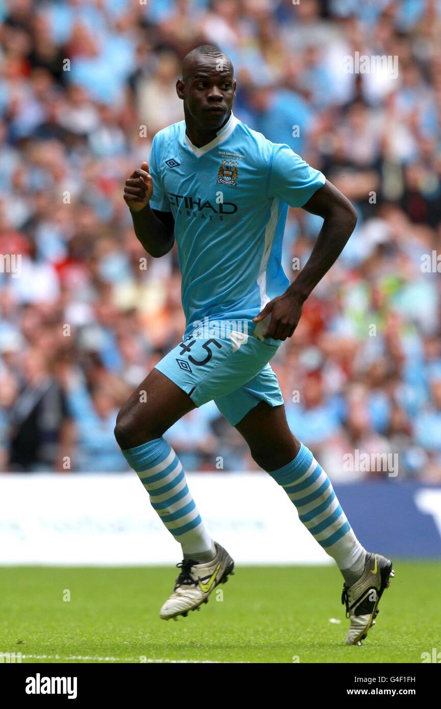 Football - FA Community Shield - Manchester City / Manchester United - Wembley Stadium. Mario Balotelli, Manchester City Banque D'Images