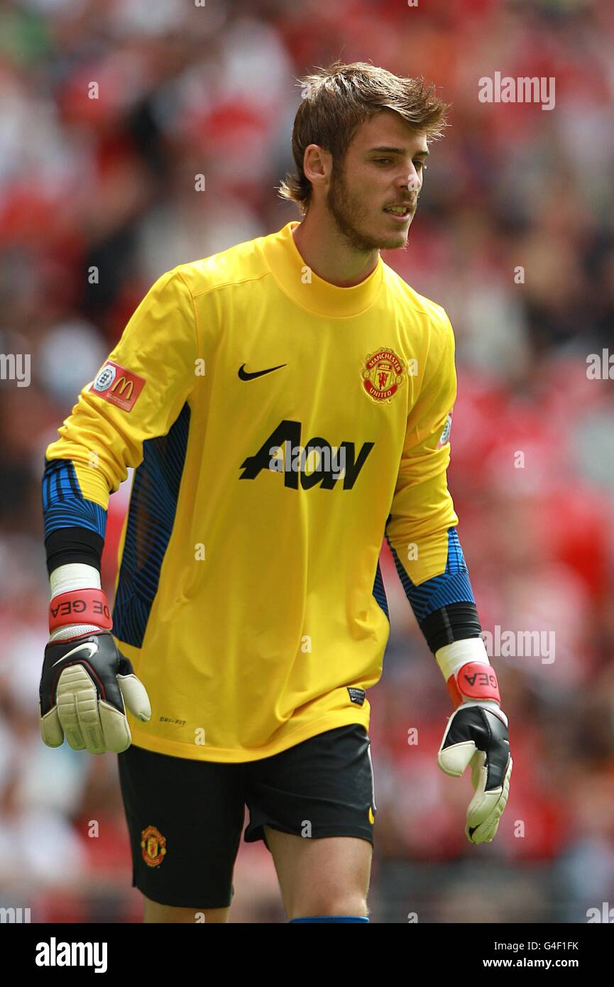Football - FA Community Shield - Manchester City / Manchester United - Wembley Stadium. David de Gea, Manchester United Banque D'Images