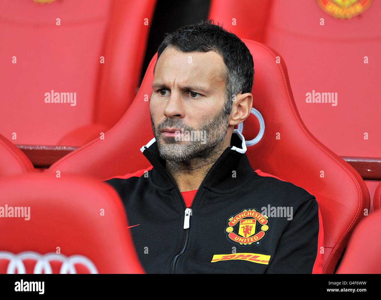 Football - Barclays Premier League - Manchester United / Tottenham Hotspur - Old Trafford. Ryan Giggs, Manchester United Banque D'Images