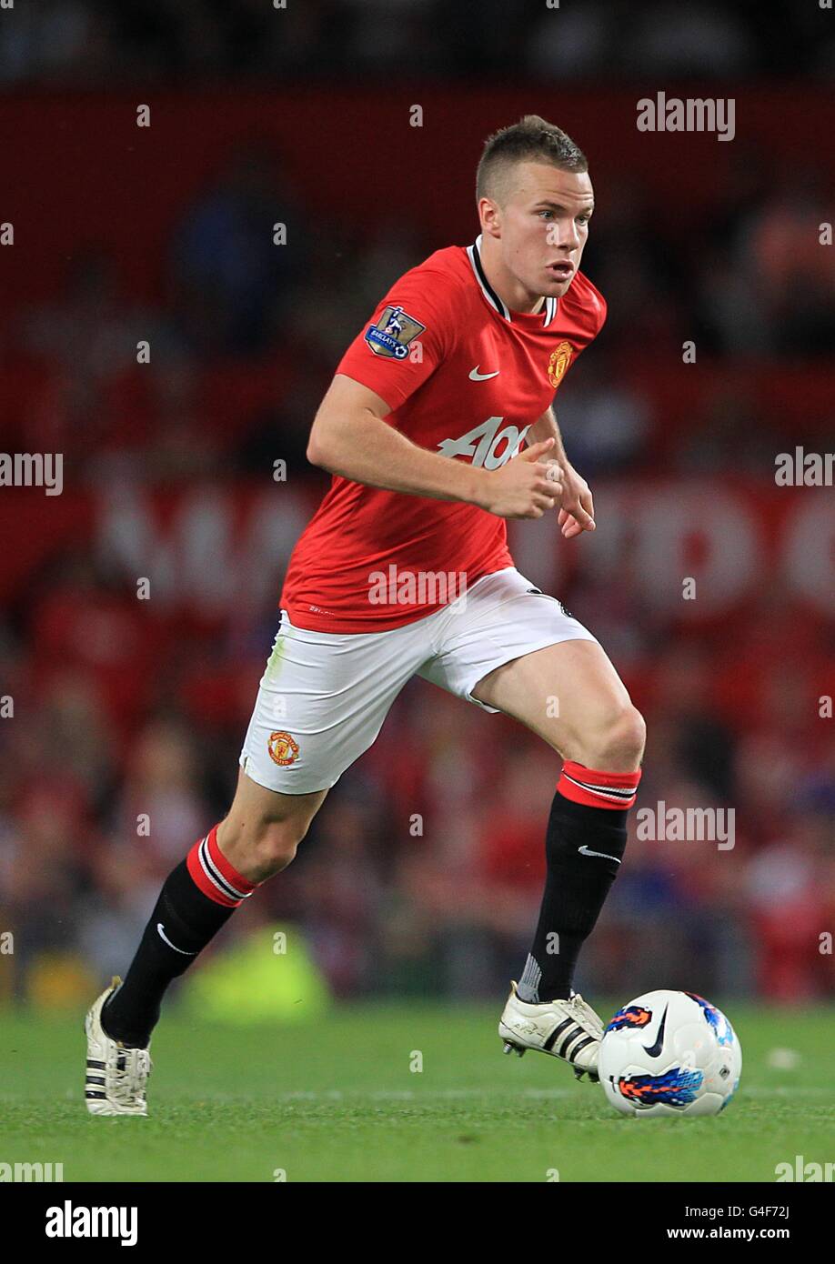 Football - Barclays Premier League - Manchester United / Tottenham Hotspur - Old Trafford. Tom Cleverley, Manchester United Banque D'Images