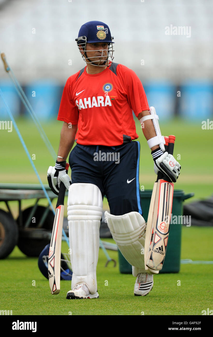 Cricket - npower deuxième Test - Angleterre v l'Inde - Inde - Jour 1 Session filets - Trent Bridge Banque D'Images