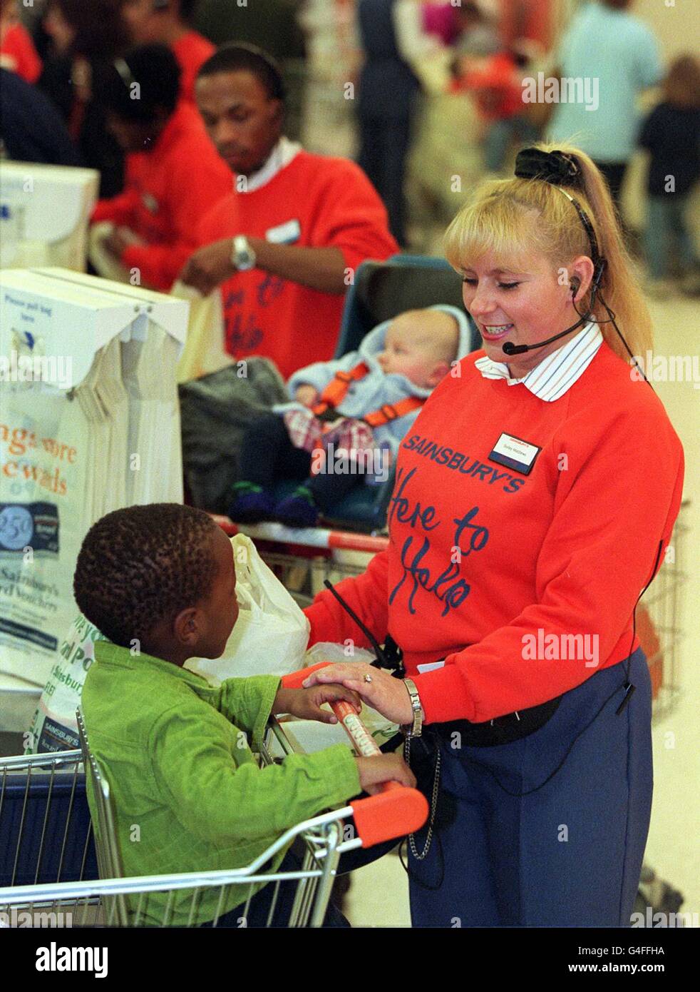 Les supermarchés des consommateurs Banque D'Images