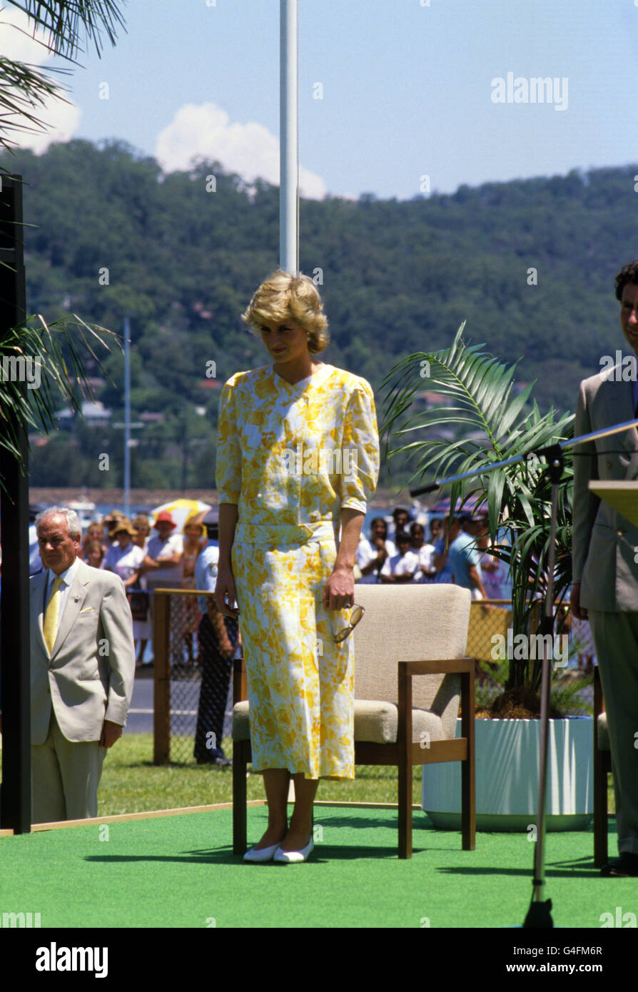 Image - Prince et Princesse de Galles Tour de l'Australie Banque D'Images