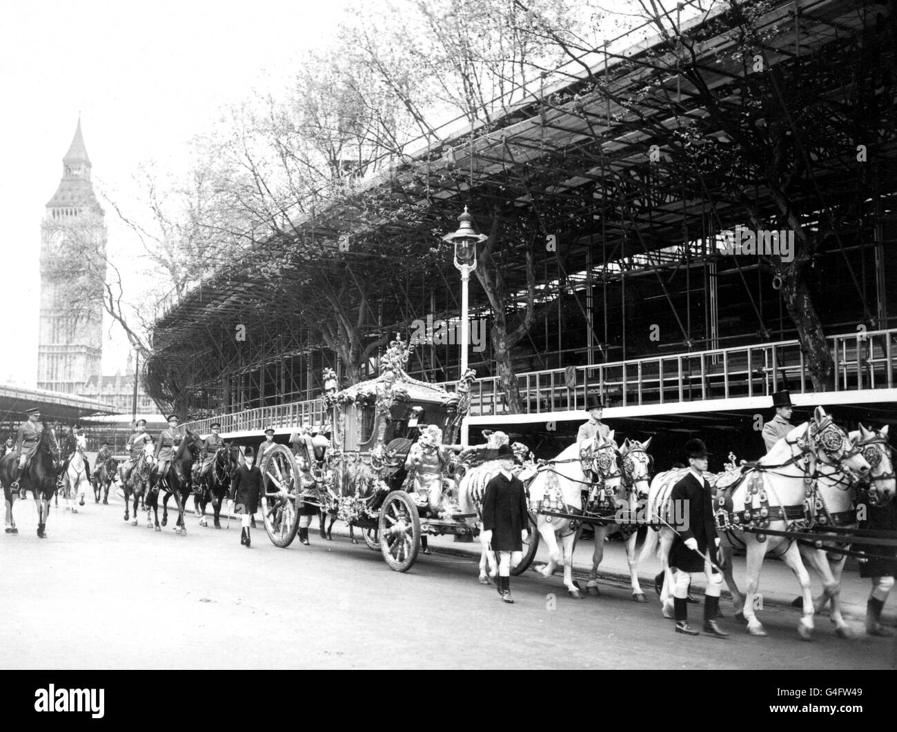 Image - Couronnement de la reine Elizabeth II - Londres Banque D'Images