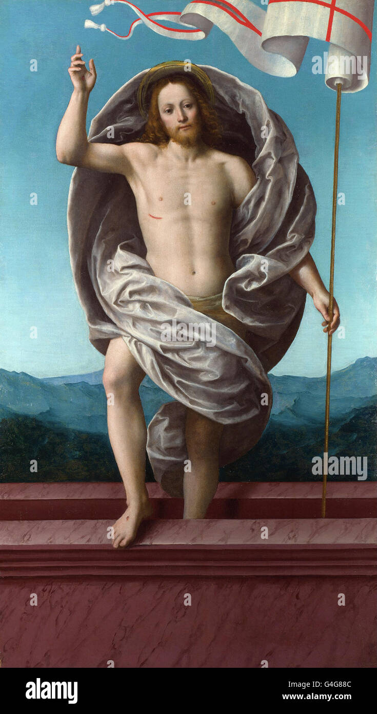 Gaudenzio Ferrari - Le Christ passant de la tombe Banque D'Images