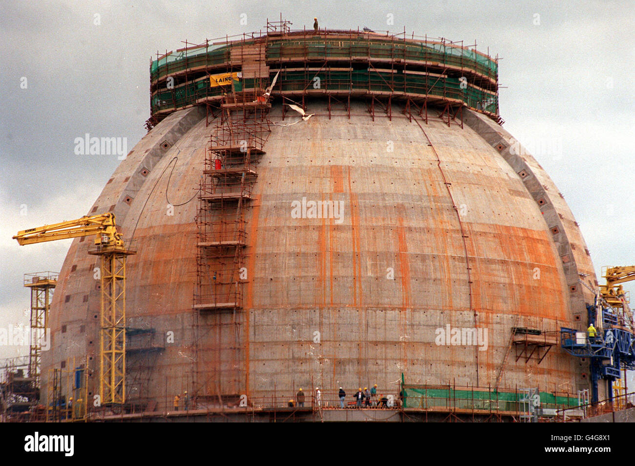 PA NEWS 25/9/92 TRAVAUX EN COURS SUR UNE PARTIE DE SIZEWELL B, CENTRALE NUCLÉAIRE DE CUMBRIA Banque D'Images