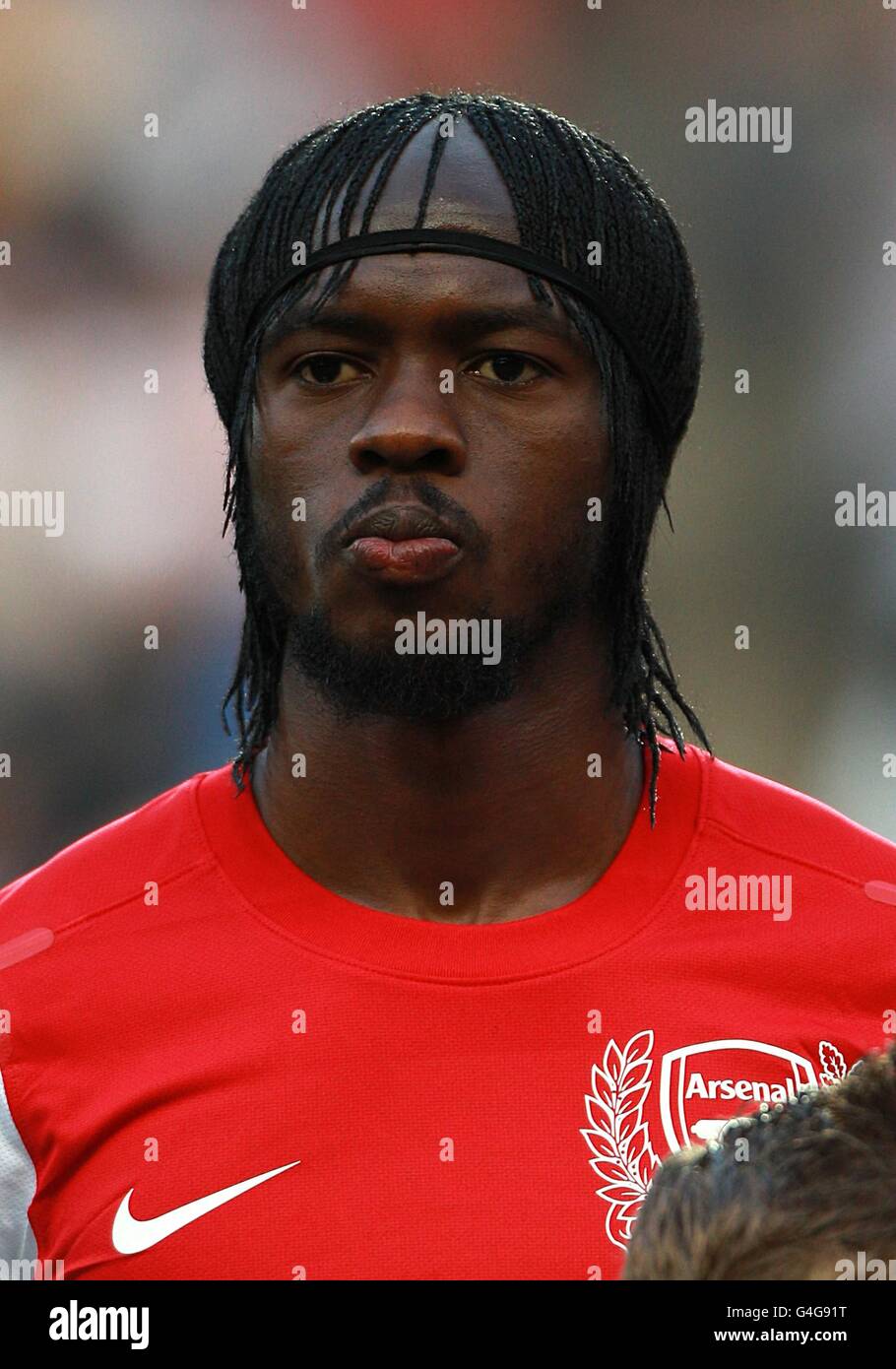 Football - UEFA Champions League - Play offs - First Leg - Arsenal v Udinese - Emirates Stadium. Yao Gervinho, Arsenal Banque D'Images