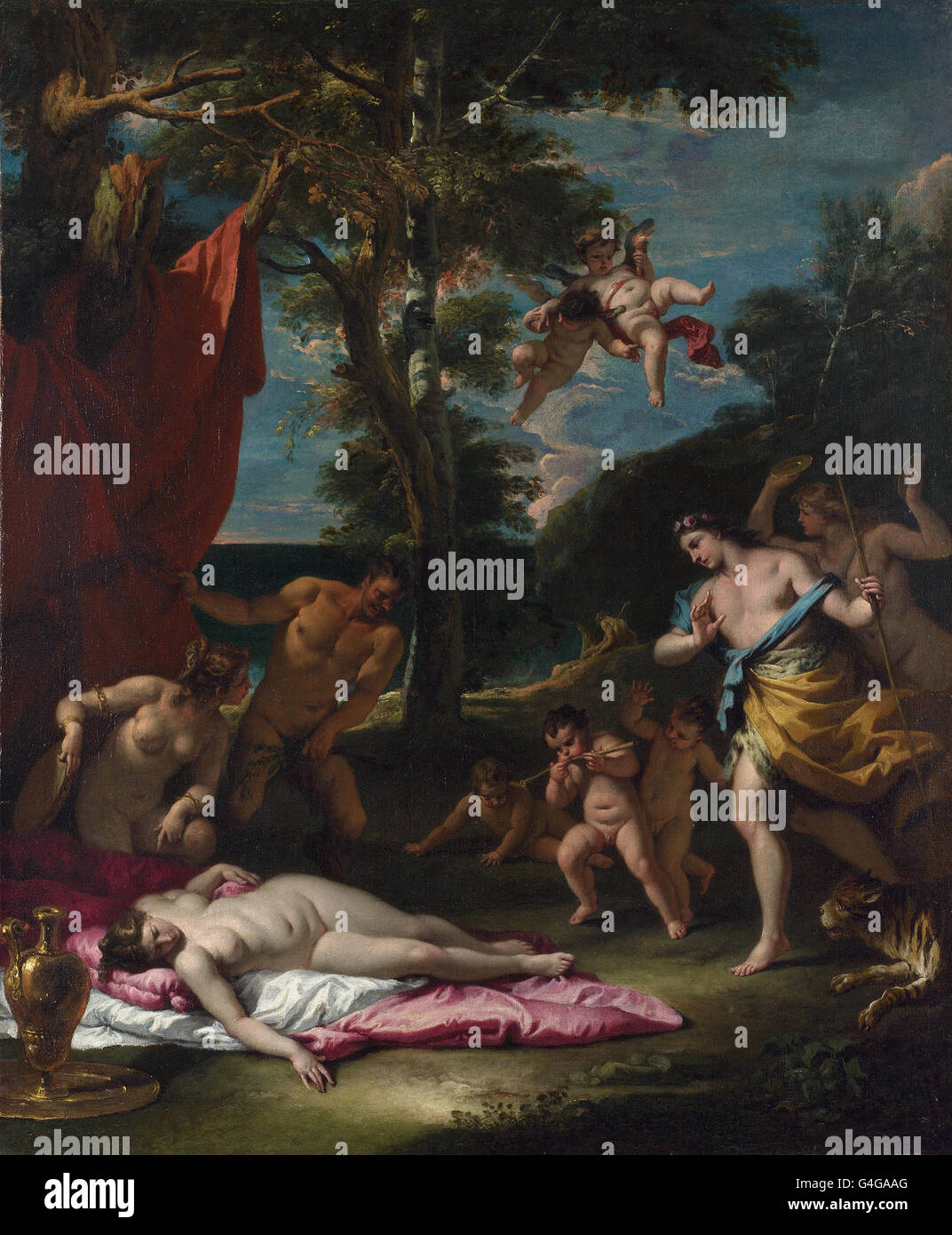 Sebastiano Ricci - Bacchus et Ariane Banque D'Images