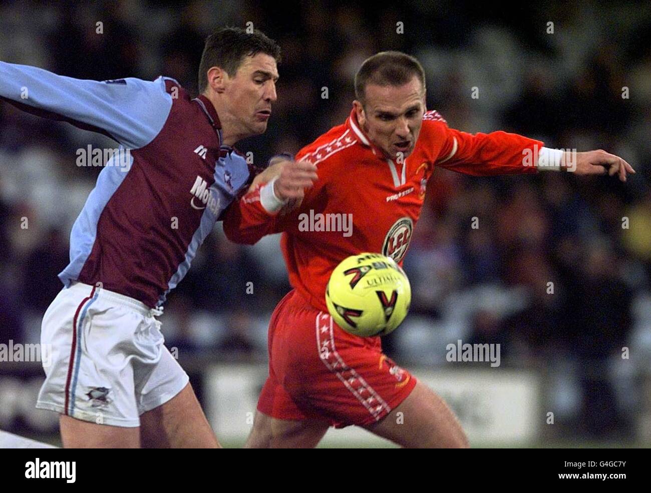 Le football Scunthorpe v Bedlington2 Banque D'Images