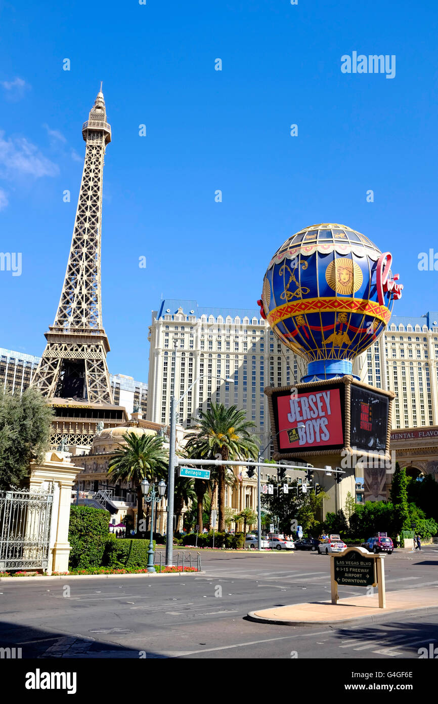 Paris Hotel and Casino, Las Vegas. Banque D'Images