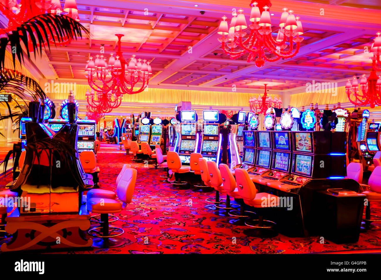 L'intérieur de Encore Hotel and Casino à Las Vegas Banque D'Images