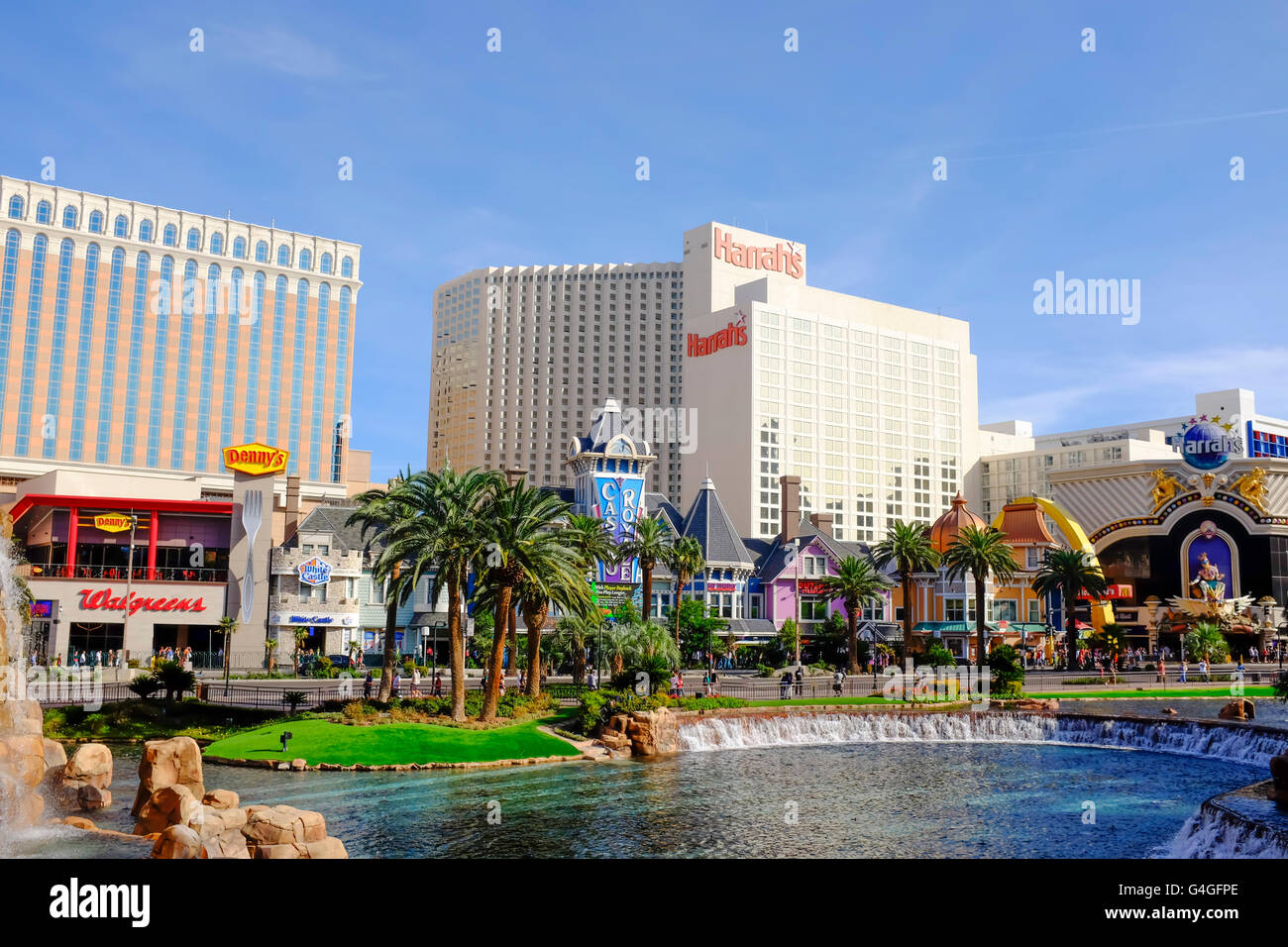 Harrah's Hotel and Casino Las Vegas Banque D'Images