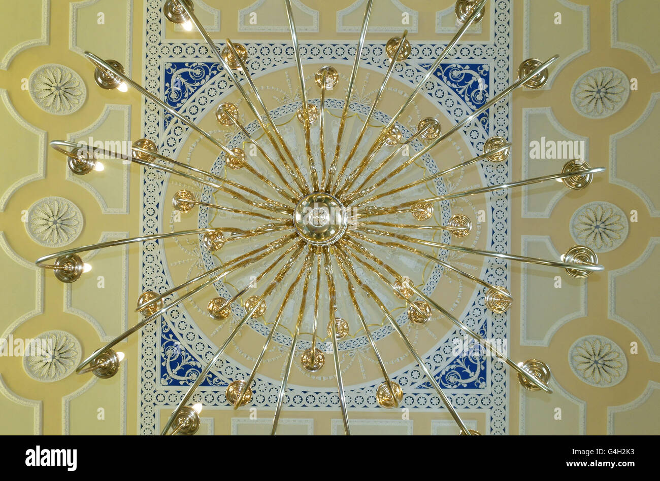 Bal à l'hôtel de ville, à Newark-on-Trent, Nottinghamshire, Angleterre conçu par l'architecte John Carr, New York Banque D'Images