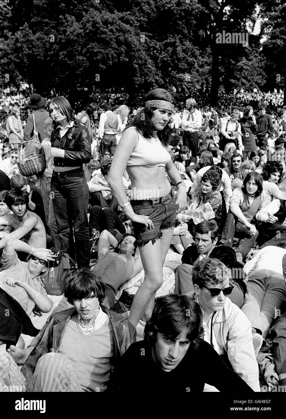 Musique - Hyde Park Festival gratuit - Les Rolling Stones - 1969 Banque D'Images