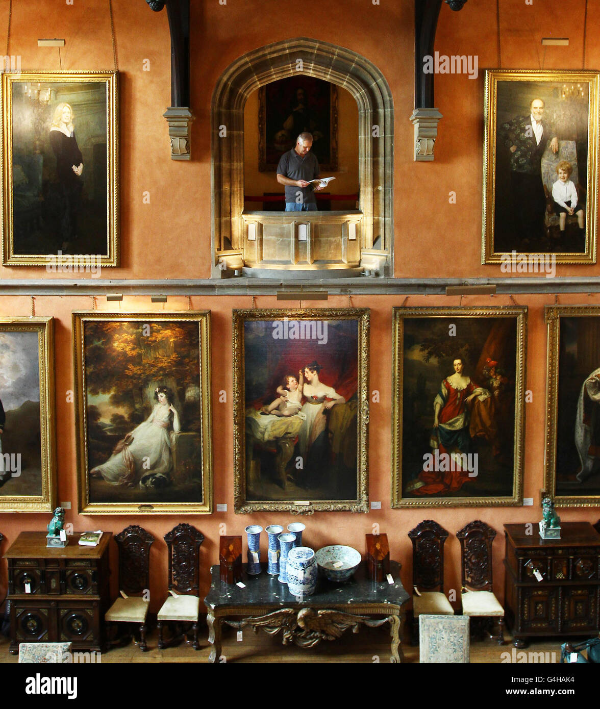 Cowdray Park vente aux enchères Banque D'Images