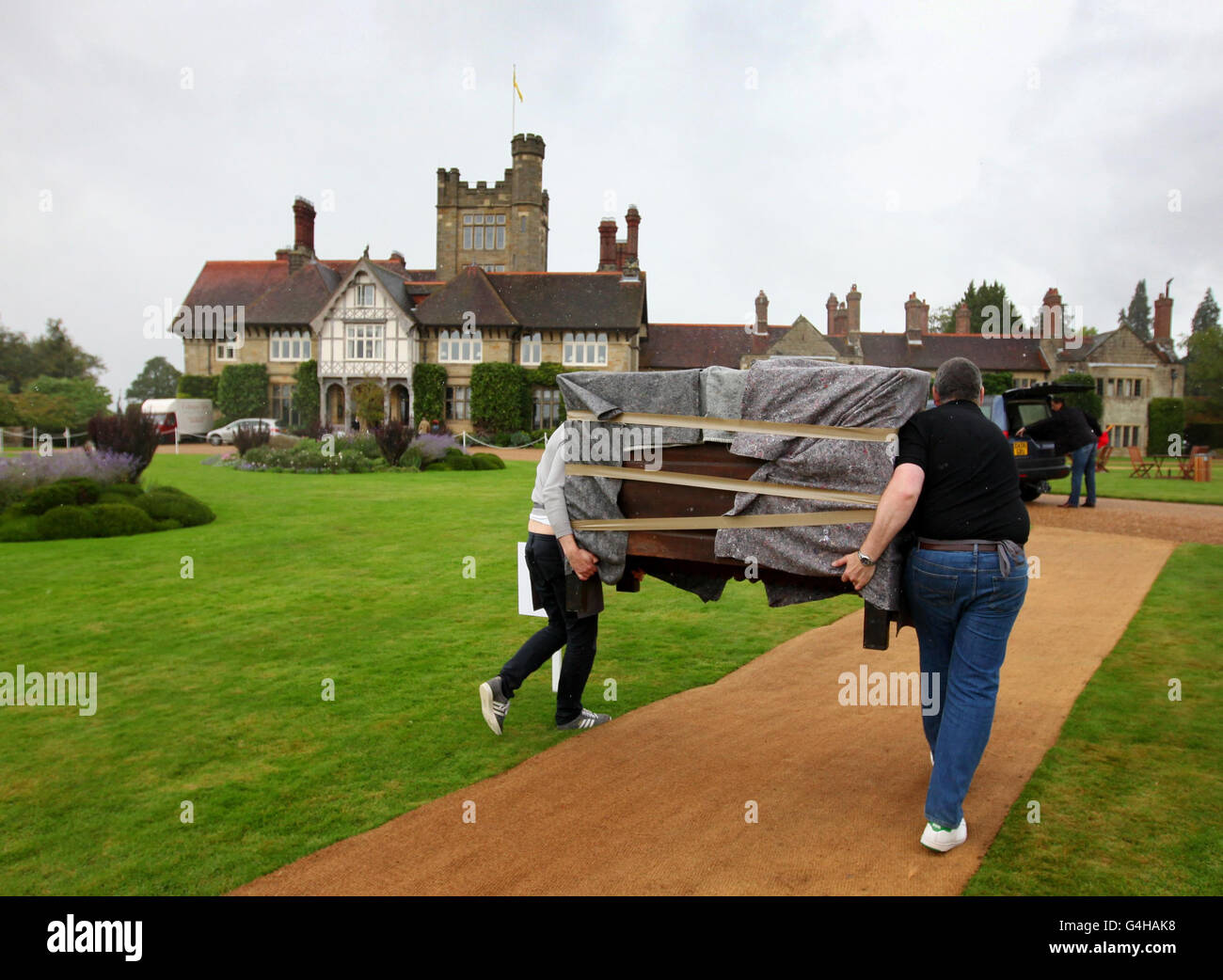 Cowdray Park vente aux enchères Banque D'Images